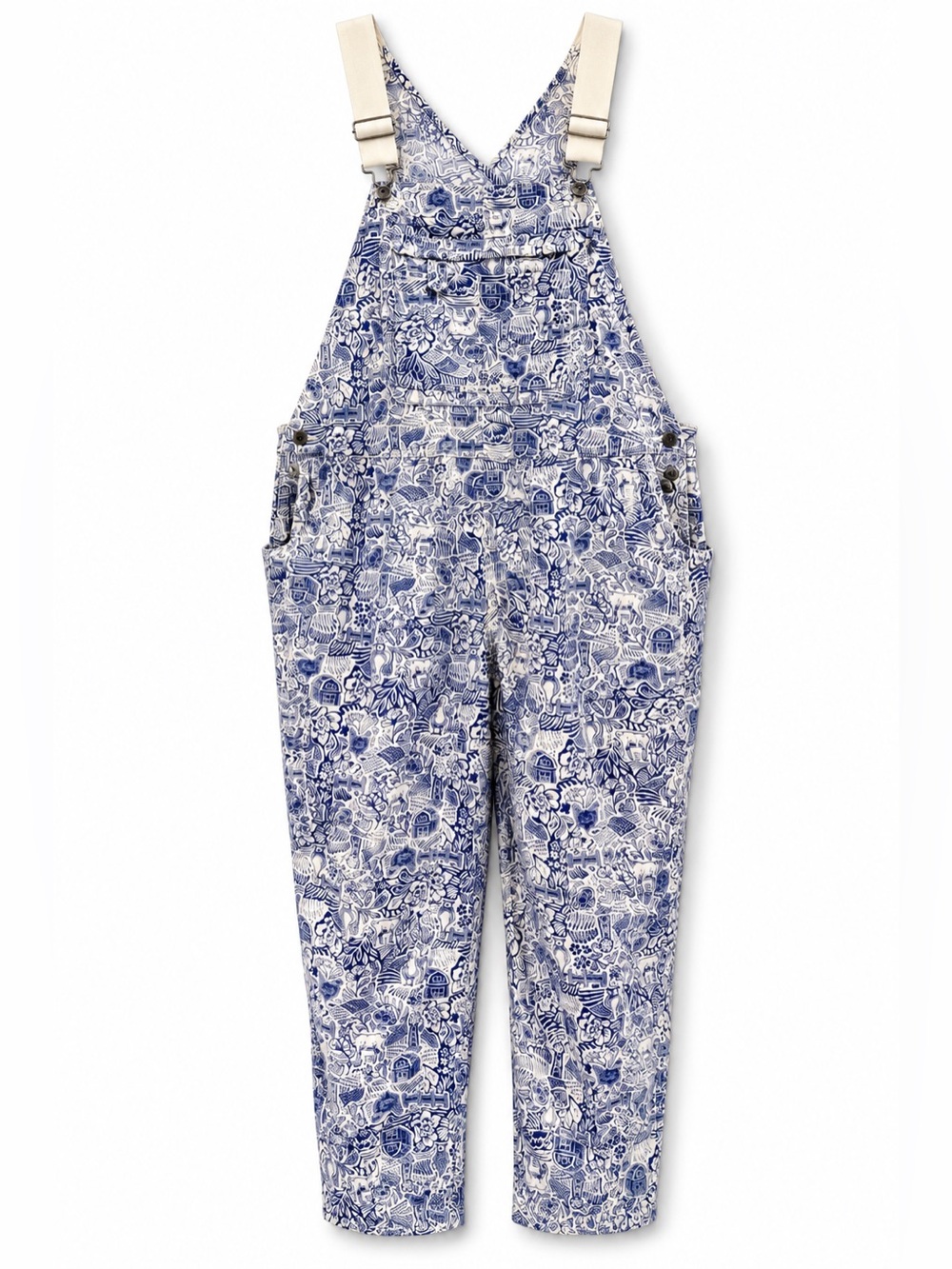 NWT Duluth Trading Co. Heirloom Gardening Overalls in Farm Toile